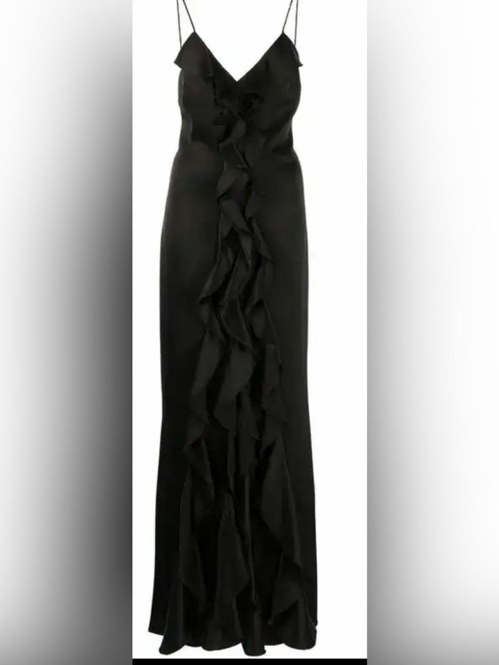 Alice + olivia Black Gown (satin) Evening Dress - Picture 7 of 9
